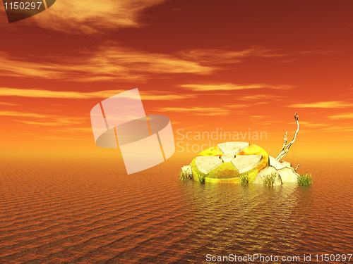 Image of nuclear disaster