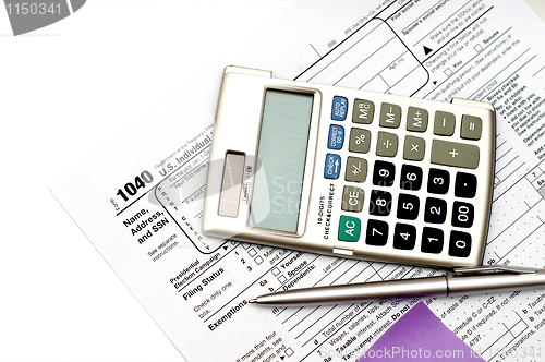 Image of us tax form