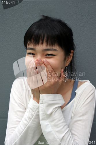 Image of Shy girl