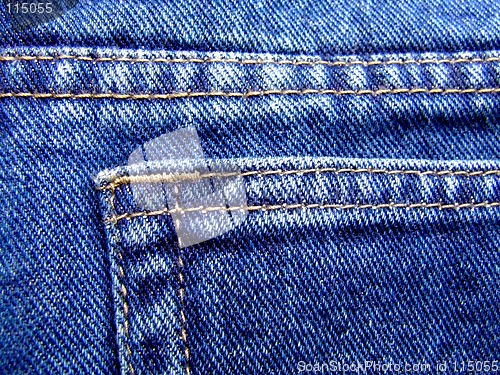 Image of Blue jeans detail