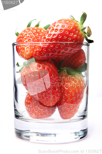 Image of stawberry in glass