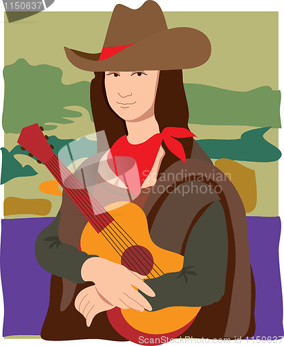 Image of Mona Lisa Cowgirl