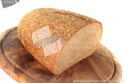 Image of Bread on a wooden board