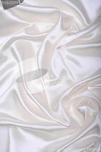 Image of Smooth elegant white silk