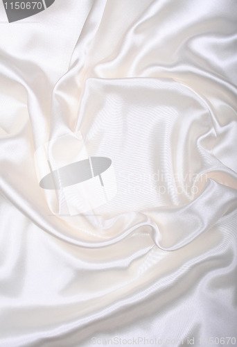 Image of Smooth elegant white silk