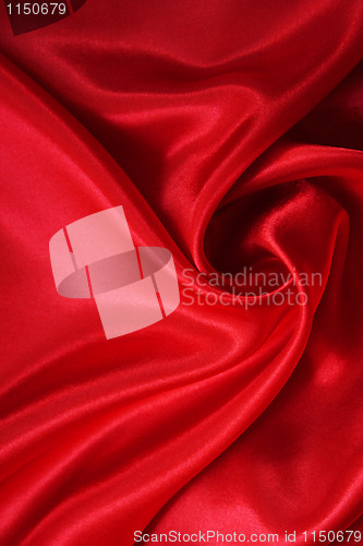 Image of Smooth elegant red silk 