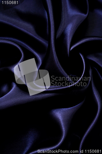 Image of Smooth elegant black silk 