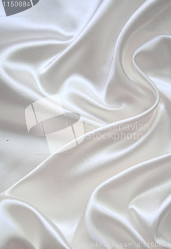 Image of Smooth elegant white silk 