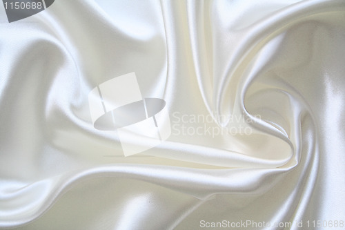 Image of Smooth elegant white silk 