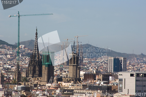 Image of Barcelona cityscape. 