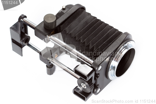 Image of Macro bellows, used in close-up photography