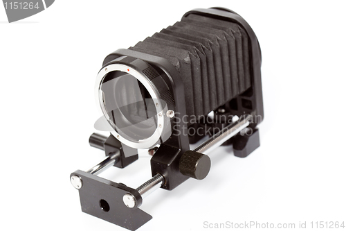 Image of Macro bellows, used in close-up photography