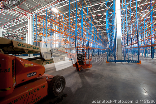 Image of Interior of a modern warehouse