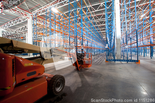 Image of Interior of a modern warehouse