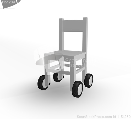 Image of chair on wheels