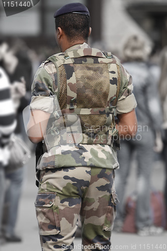 Image of French military guard