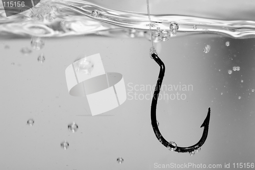 Image of Fish hook_bw