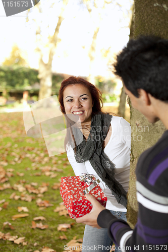 Image of Couple having fun at the park