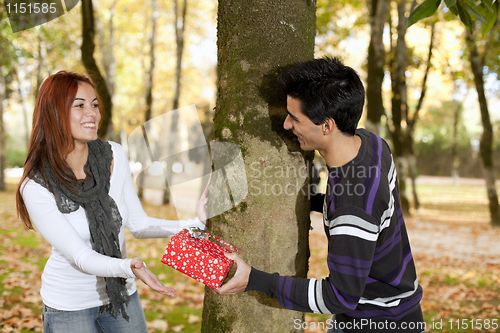 Image of Couple having fun at the park