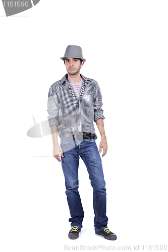 Image of Handsome man posing