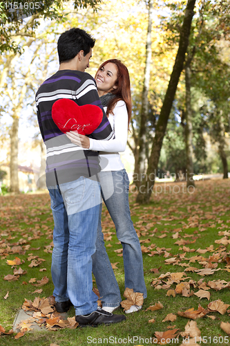 Image of Love and affection between a young couple