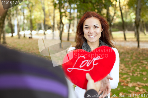 Image of Love and affection between a young couple