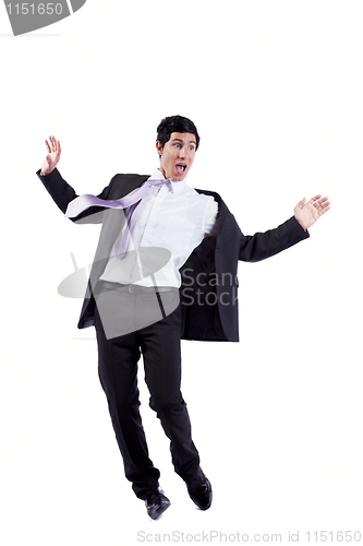 Image of Businessman almost falling