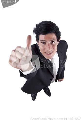 Image of Businessman gesturing OK