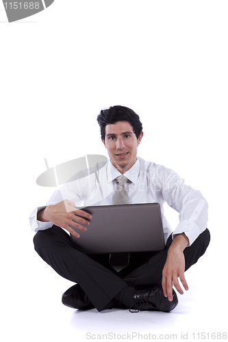 Image of Relaxed young businessman