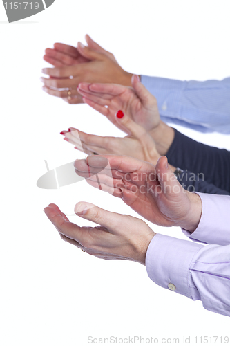 Image of Group of clapping hands