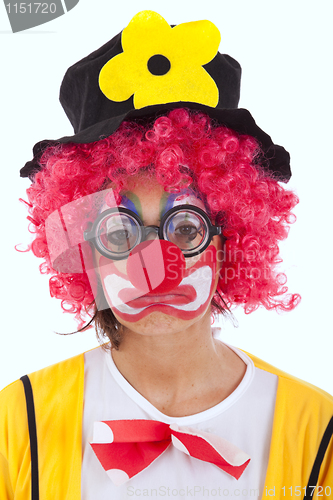 Image of sad clown