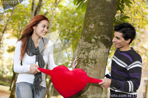 Image of Love and affection between a young couple