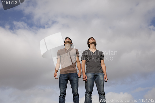 Image of Teenager looking up