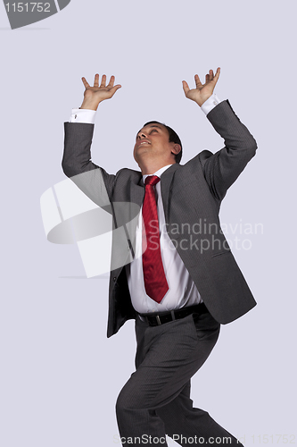 Image of Businessman in panic