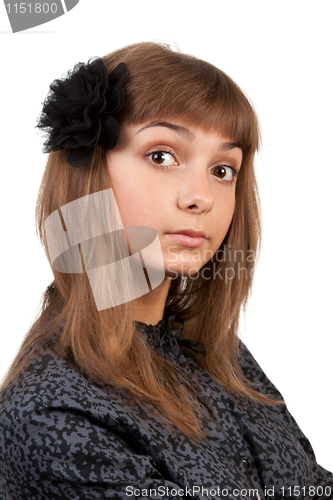 Image of portrait of a young beautiful girl