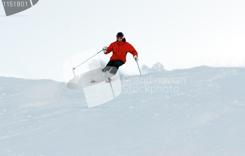 Image of Man skiing