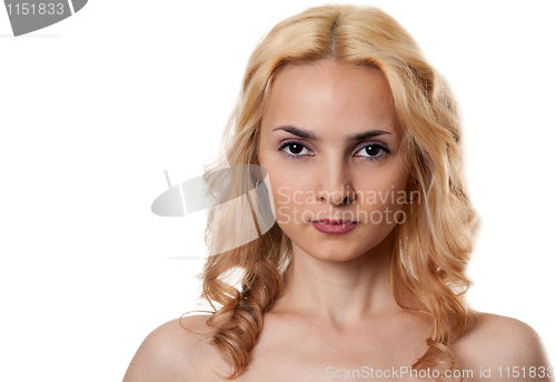 Image of portrait of a beautiful blonde