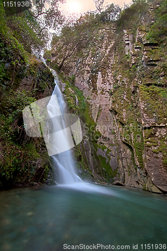 Image of Waterfall in deep forest