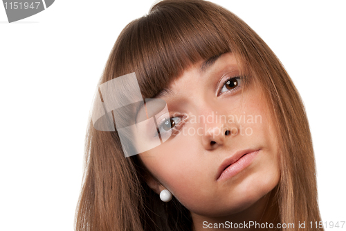 Image of portrait of a young beautiful girl
