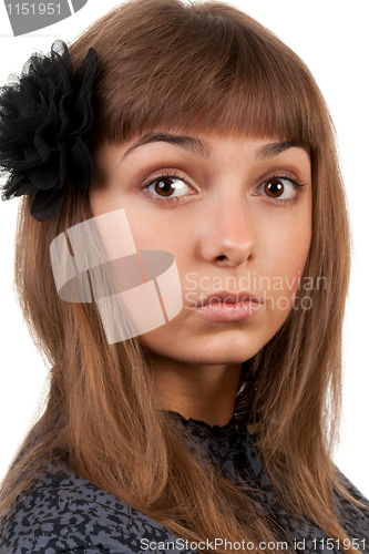 Image of portrait of a young beautiful girl