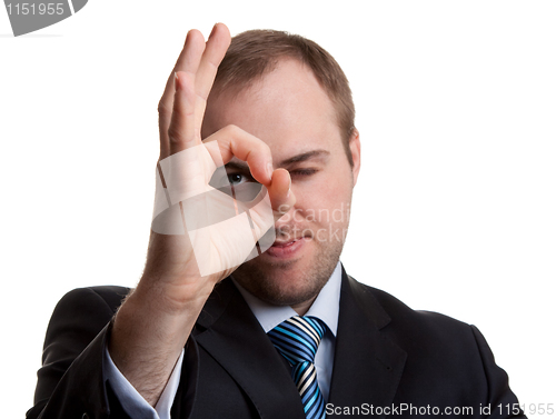 Image of unshaven businessman