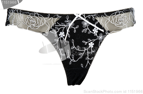 Image of black women's panties