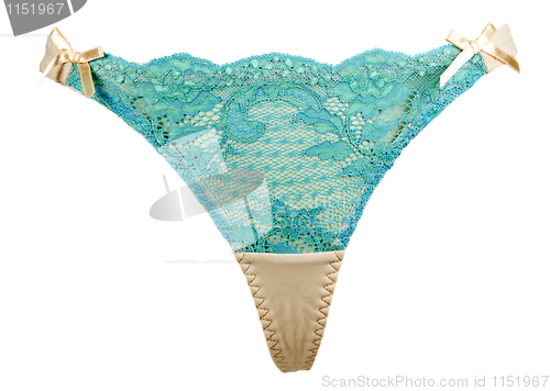 Image of blue women's panties