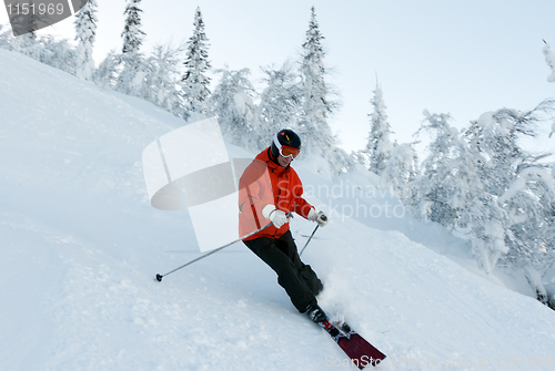 Image of Man skiing