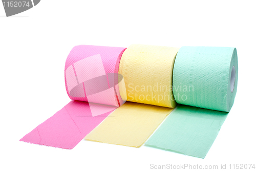 Image of Three rolls of toilet paper