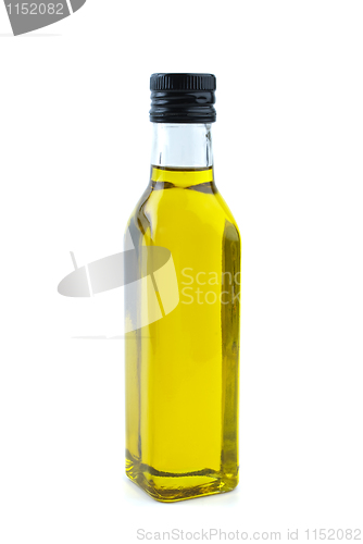 Image of Glass bottle with olive oil