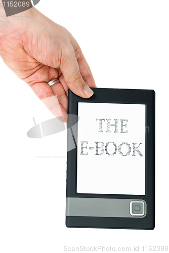 Image of Hand hold e-book reader