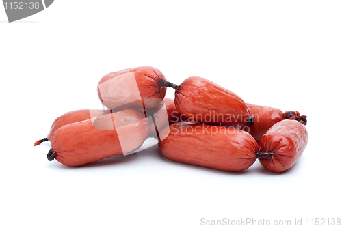 Image of Small pile of bavarian sausages