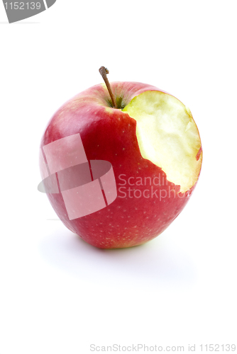 Image of Apples with piece bitten off