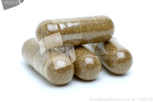 Image of Four brown homeopathic pills